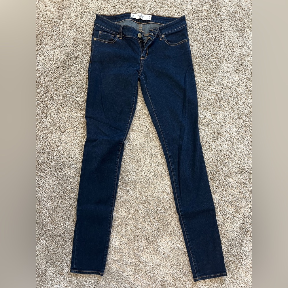 Abercrombie & Fitch Navy Skinny Jeans